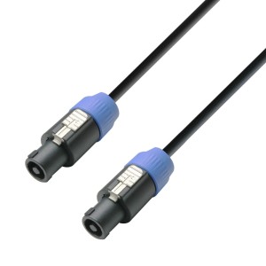 Adam Hall Cables K3 S215 SS 0500 - Kabel głośnikowy 2 x 1,5 mm² Speakon standardowe złącze głośnikowe 4-stykowe – standardowe złącze głośnikowe 4 stykowe, 5 m